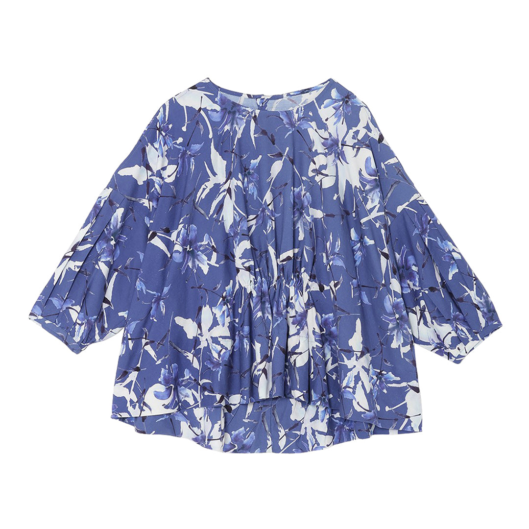 Yuragi Open Shoulder BL Print Khadi