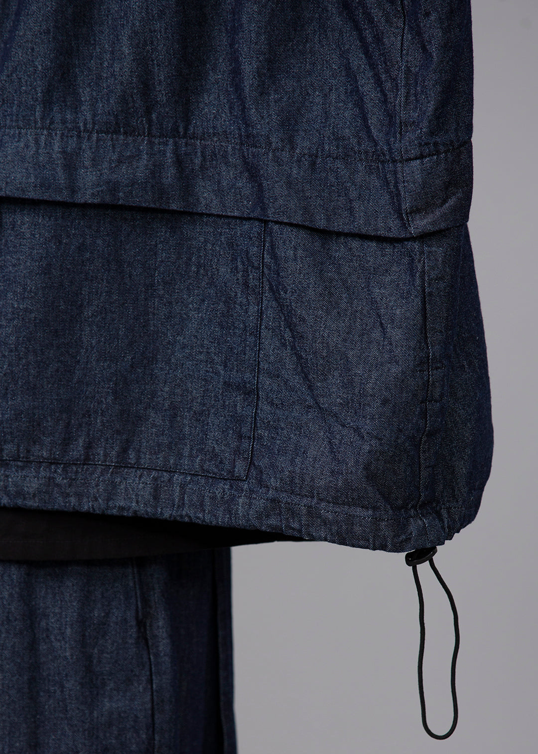 Rhythm Drawstring Hood Outer Denim