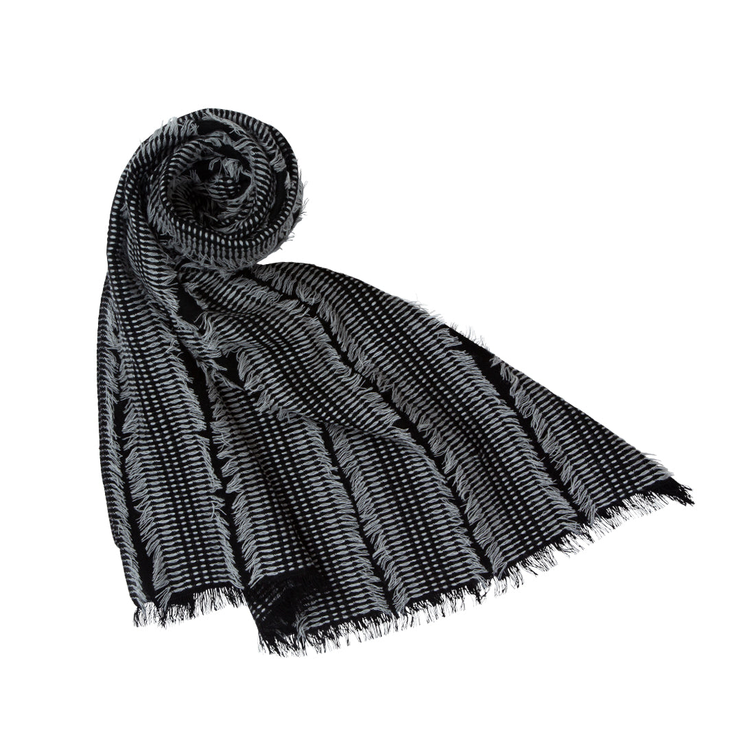 I.V. Fringe Weave Stole Wool