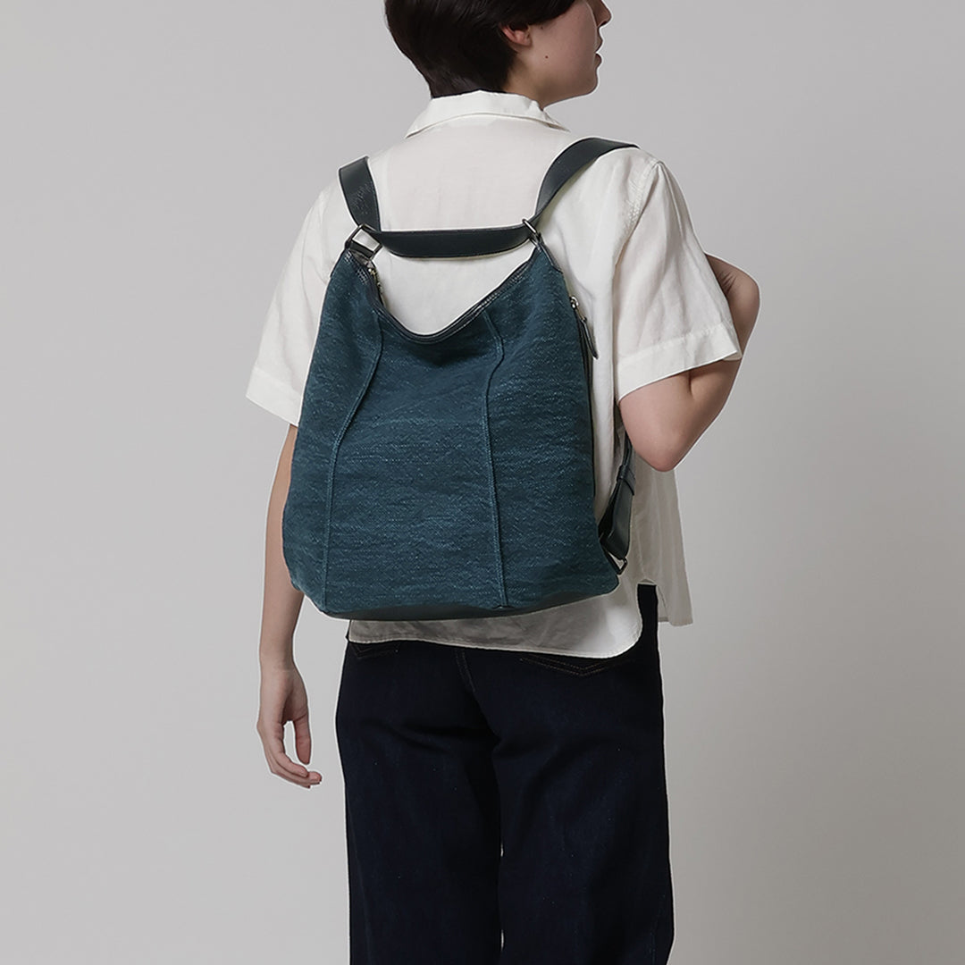 Washed Jute 3 Way Backpack