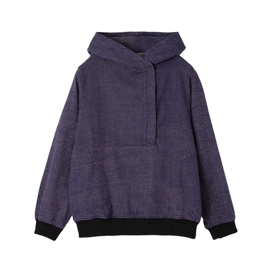 Kaname Hoodie Tops Washed Denim