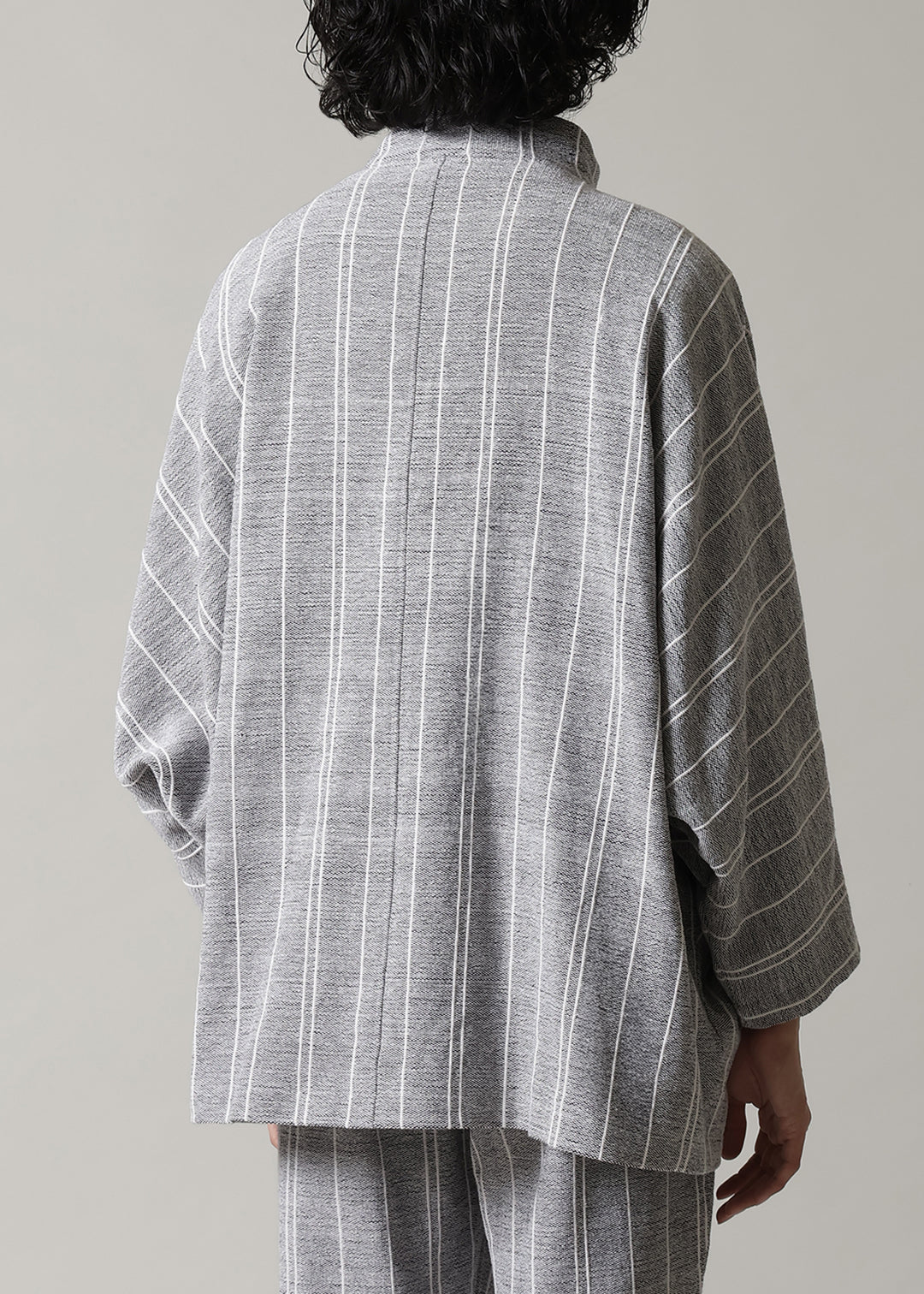 Matou Stand Collar JK Thick Stripe