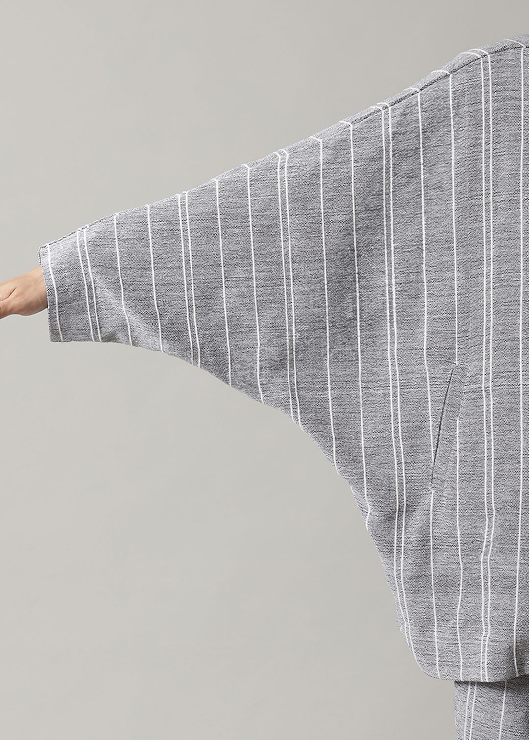 Matou Stand Collar JK Thick Stripe