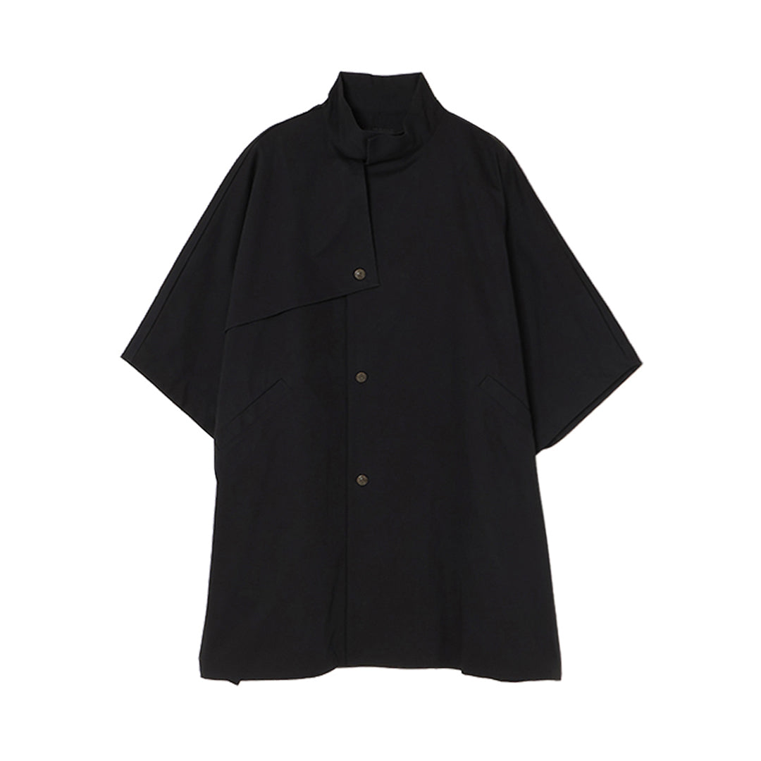 Matou Poncho Coat Cotton Chino