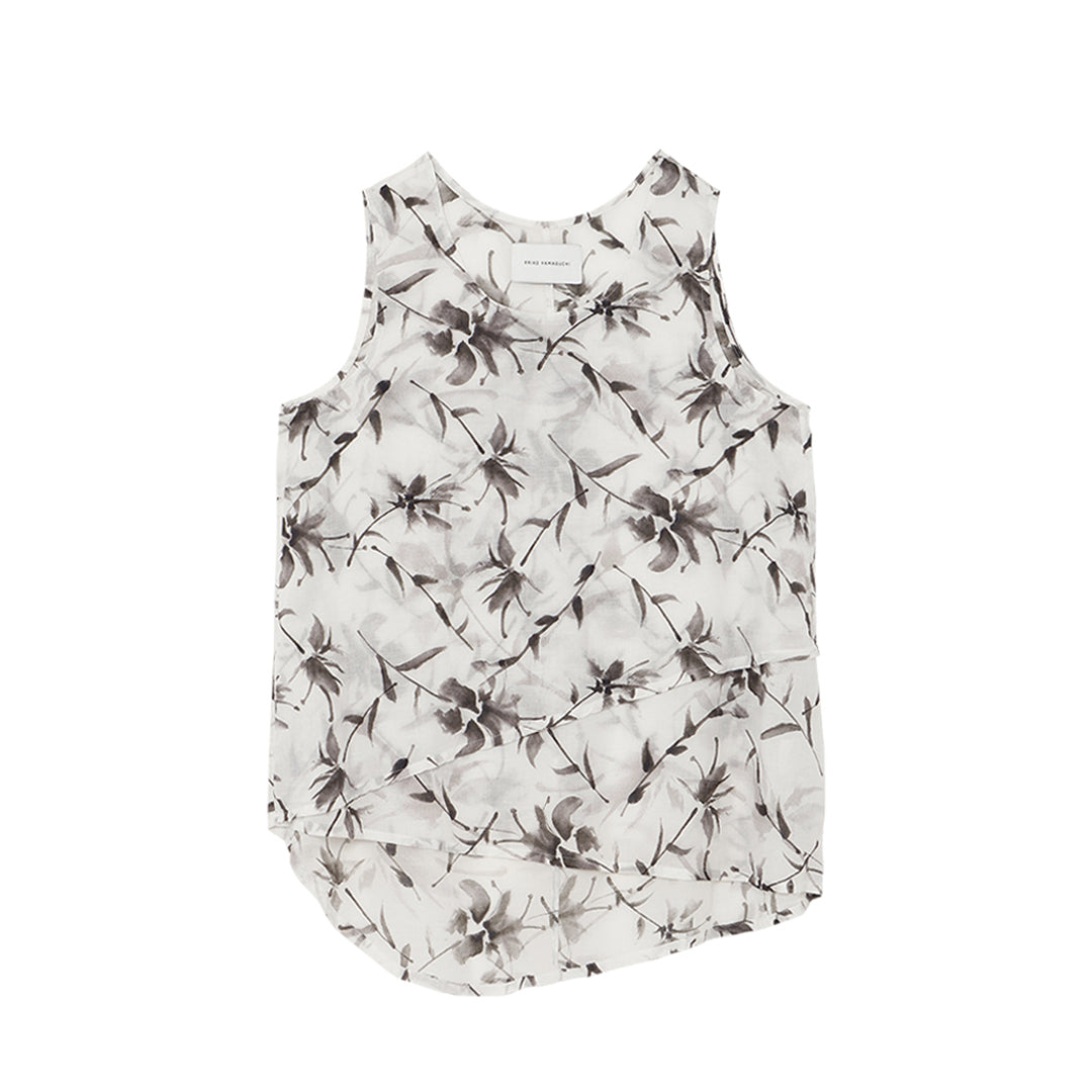 Asymme Layered Tanktop Print Khadi