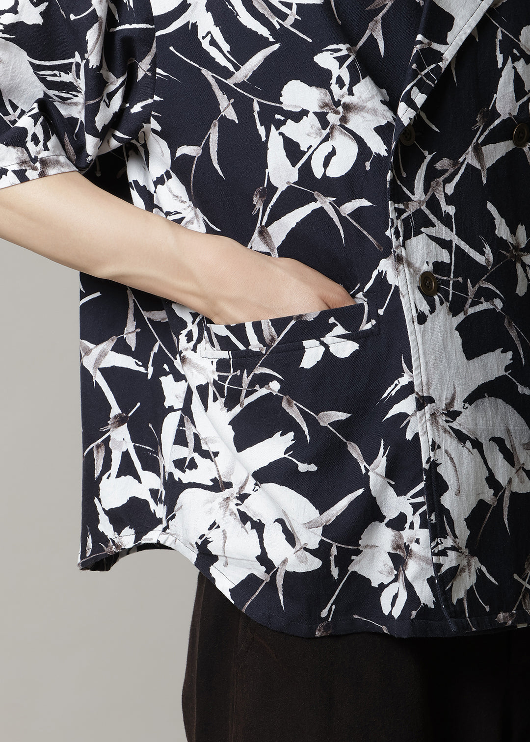 Kaname Oversized SH JK Print Khadi