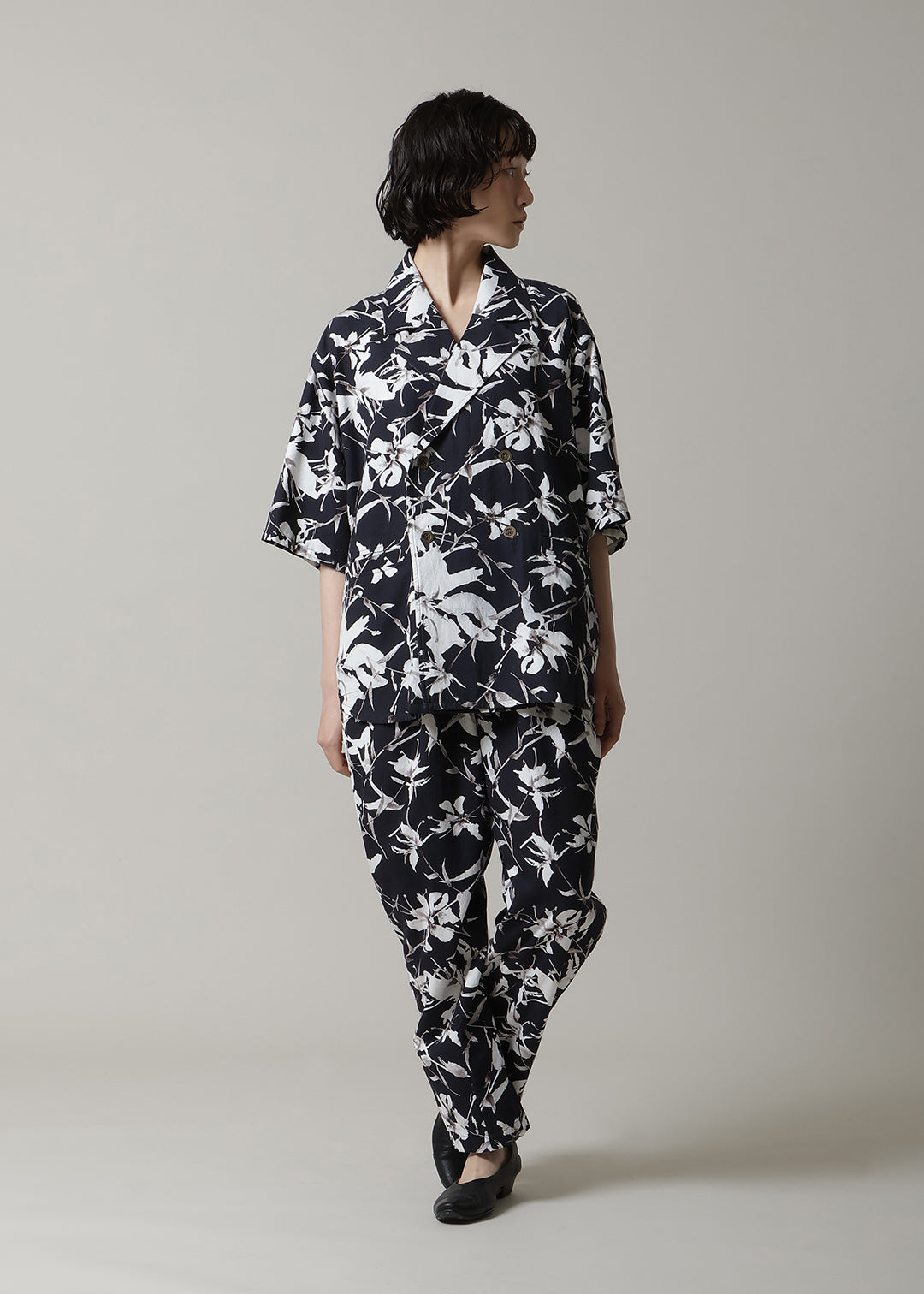 Kaname Oversized SH JK Print Khadi
