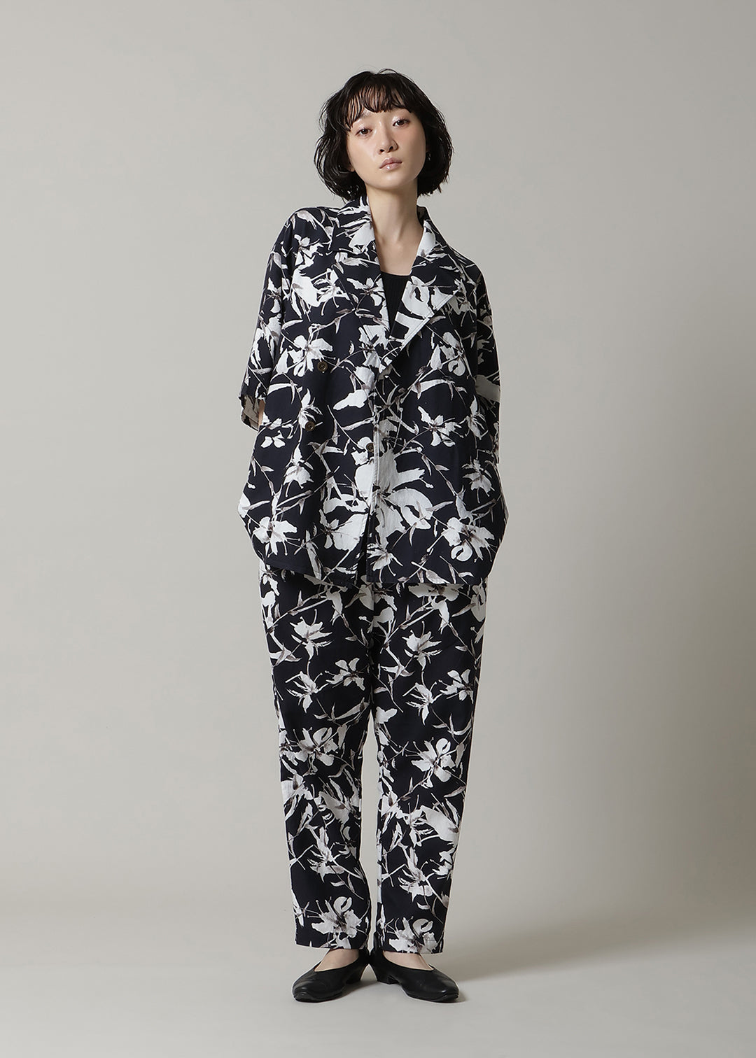 Kaname Oversized SH JK Print Khadi