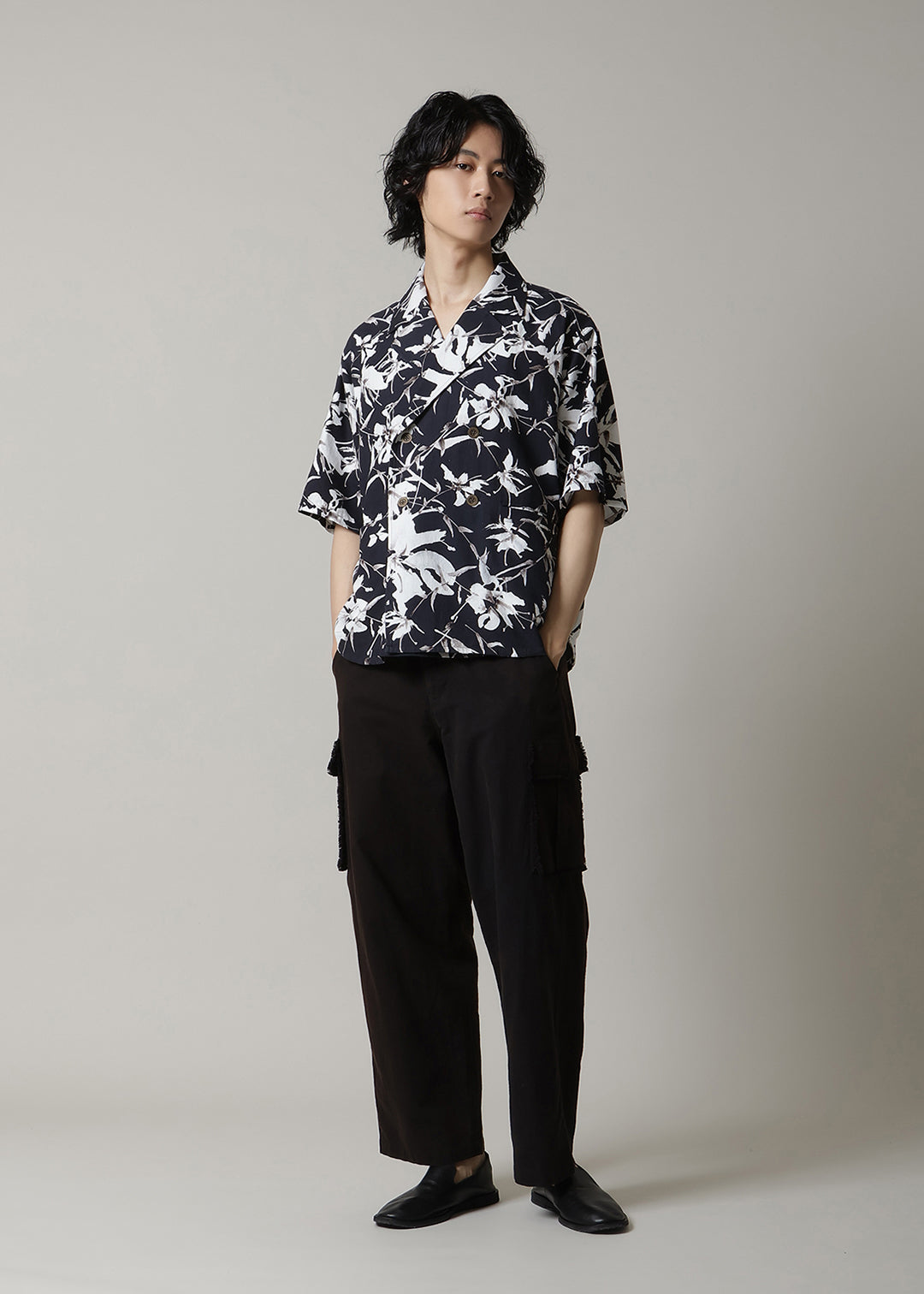 Kaname Oversized SH JK Print Khadi