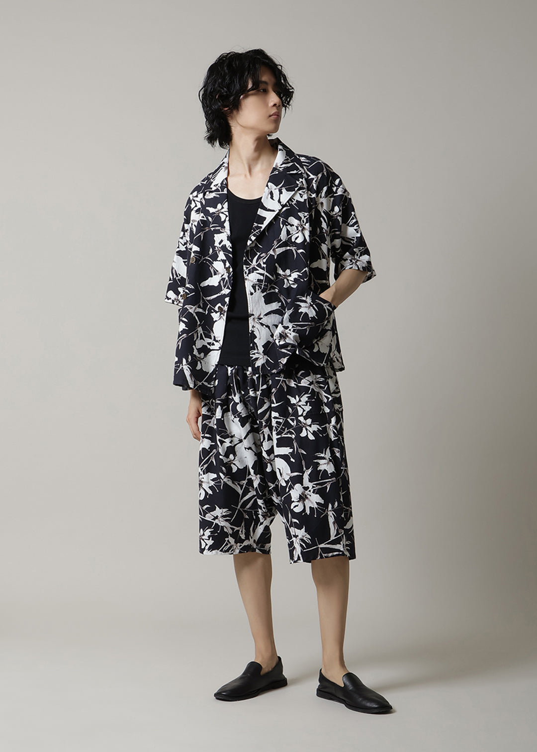 Kaname Oversized SH JK Print Khadi