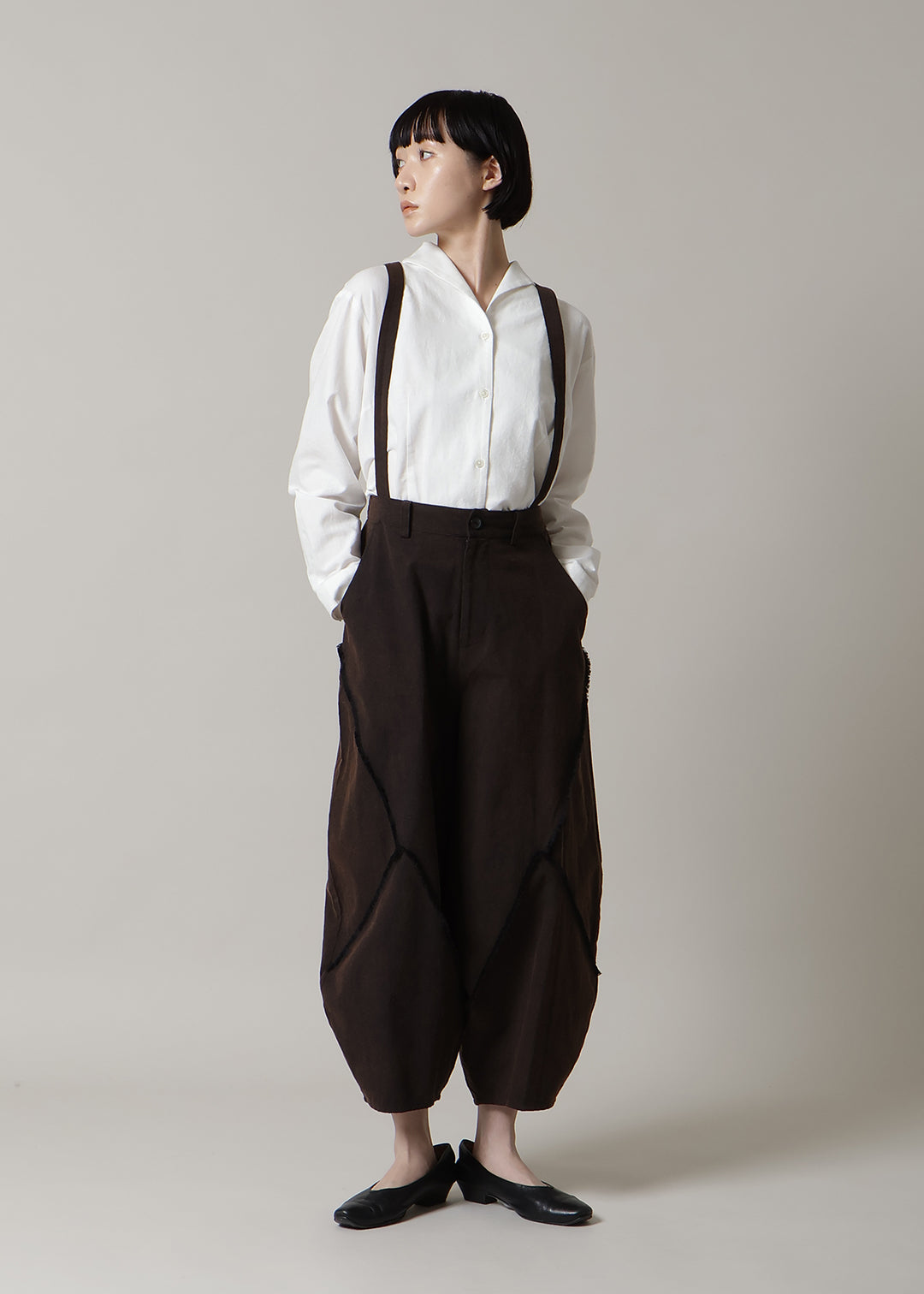 Sculpted Suspender PT Washed Khadi