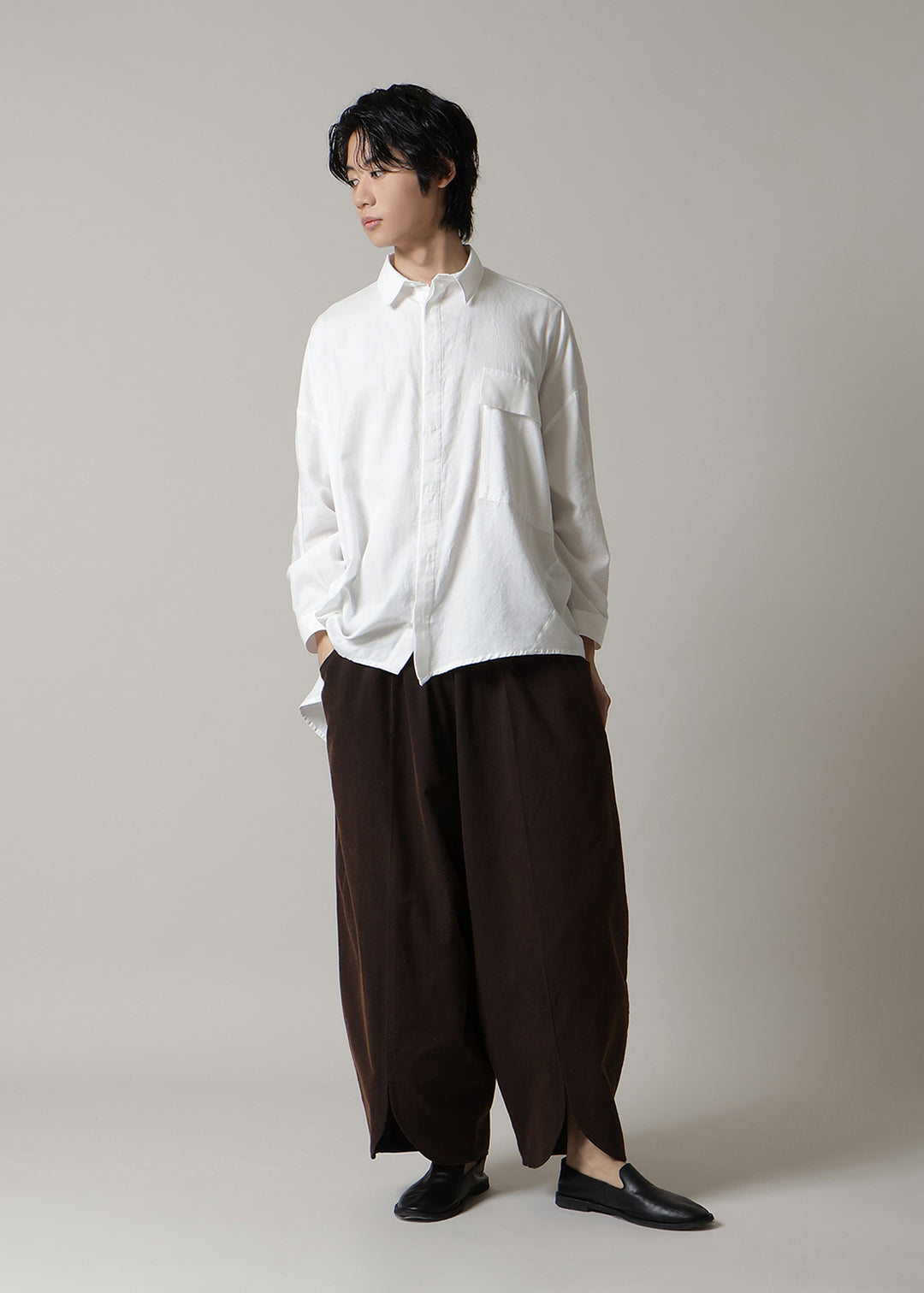 Sculpted Balloon Pants Washed Khadi