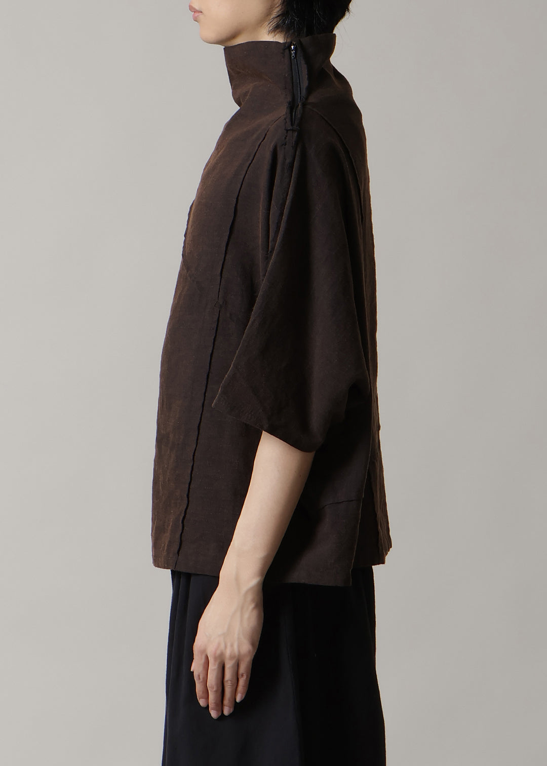 Sculpted Dolman Tops Washed Khadi
