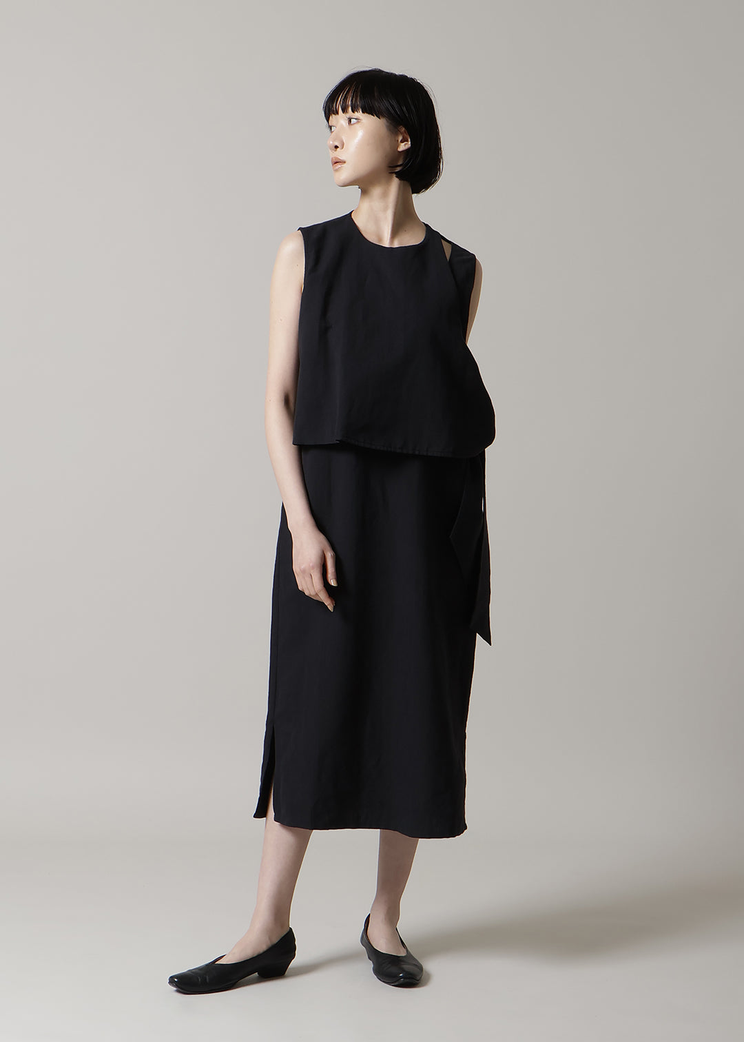 Sculpted Side Tie OP Linen Khadi