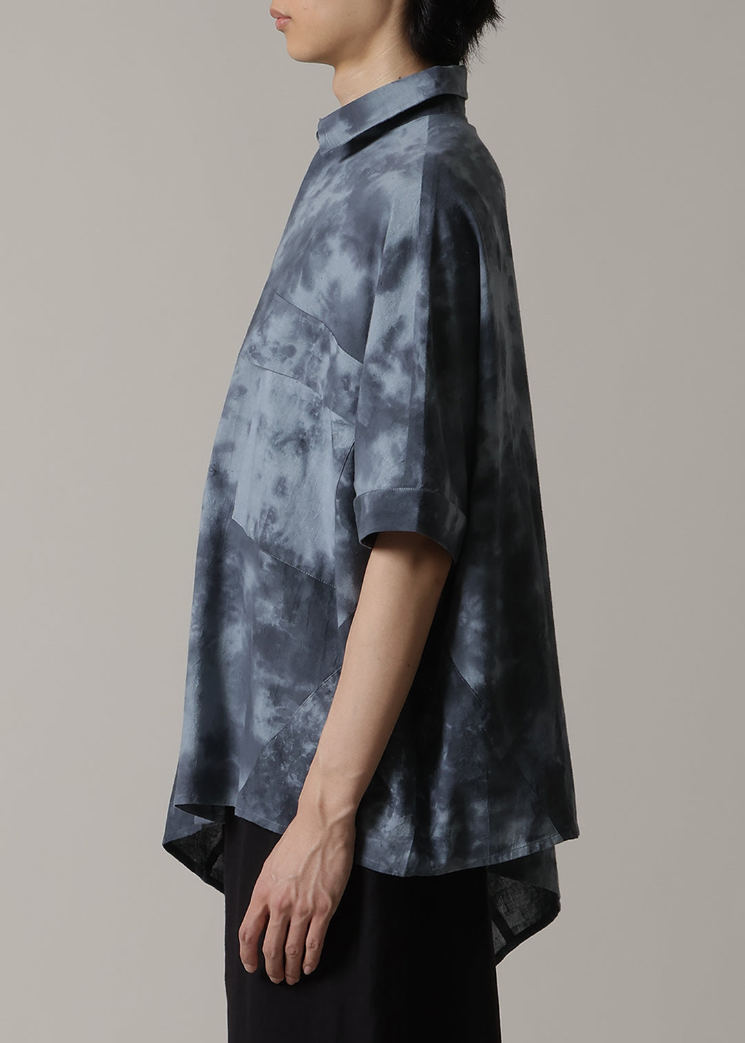 Asymme Side Long SH Cloud Dye
