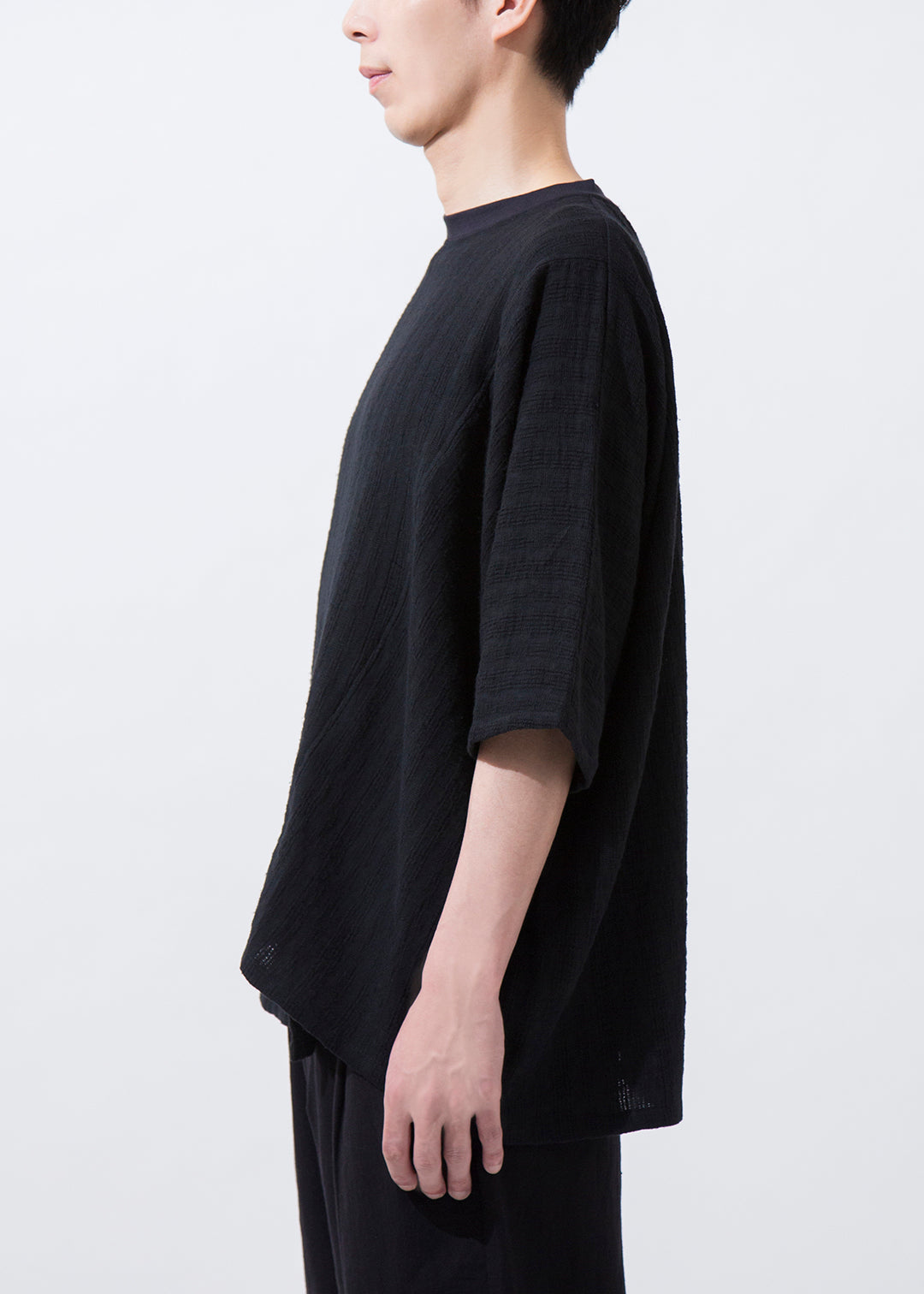 Asymme Big T-shirt Dobby Gauze