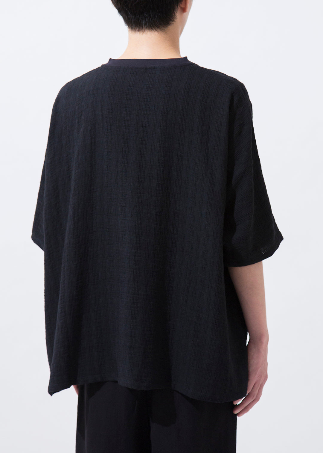 Asymme Big T-shirt Dobby Gauze