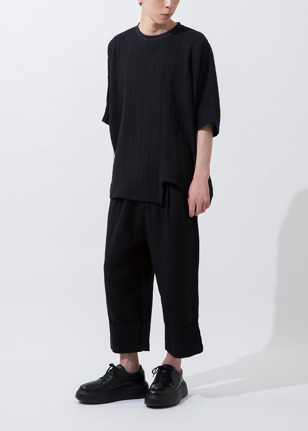 Asymme Big T-shirt Dobby Gauze