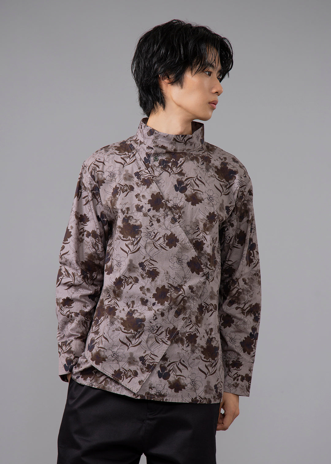 Sculpted Side Layer SH Print Poplin