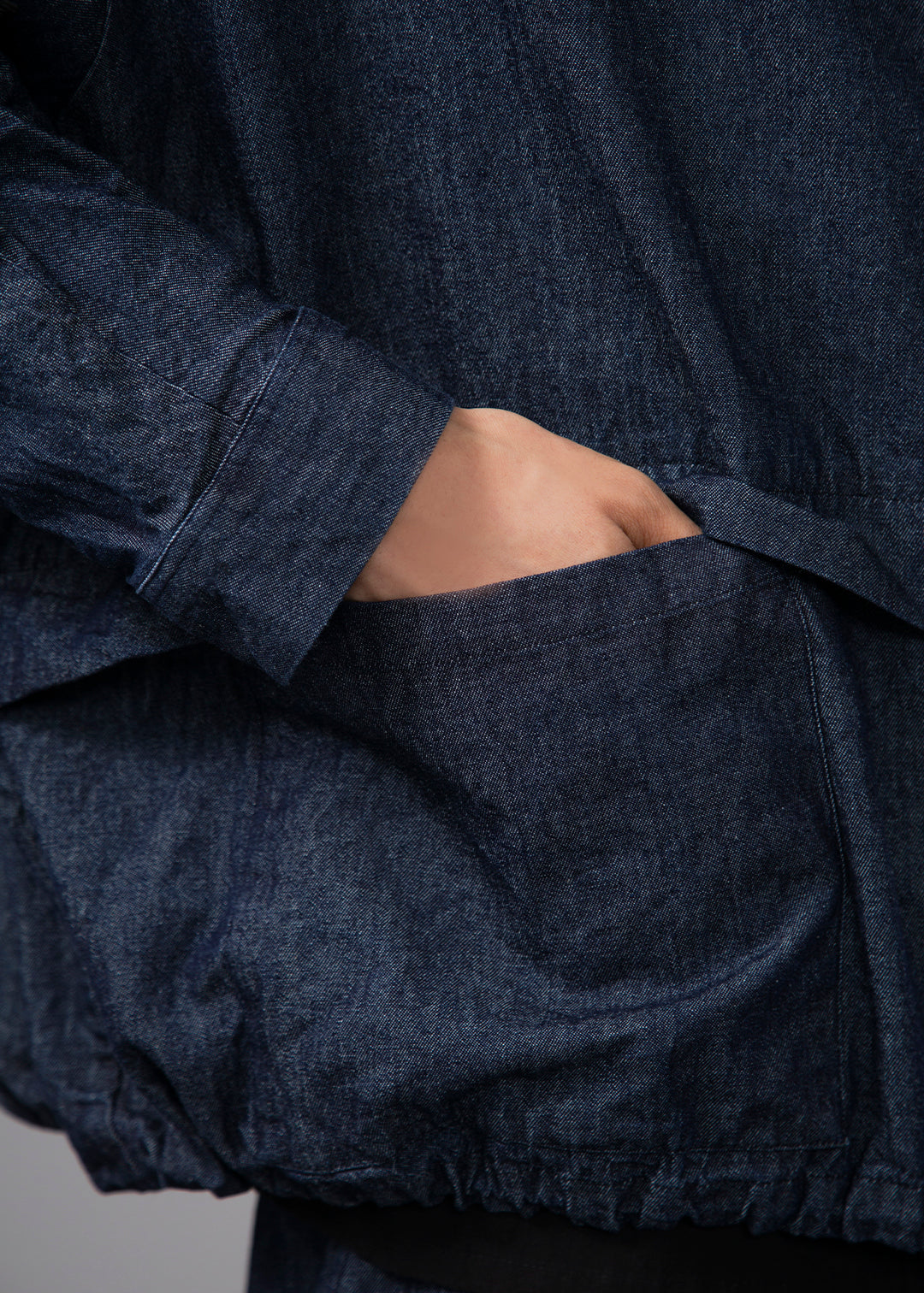 Rhythm Drawstring Hood Outer Denim