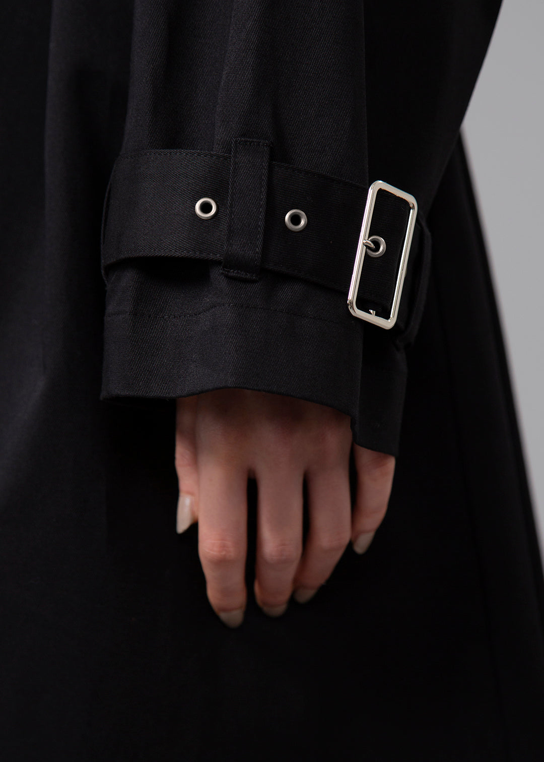 Matou A-Line Long Coat Cotton Chino