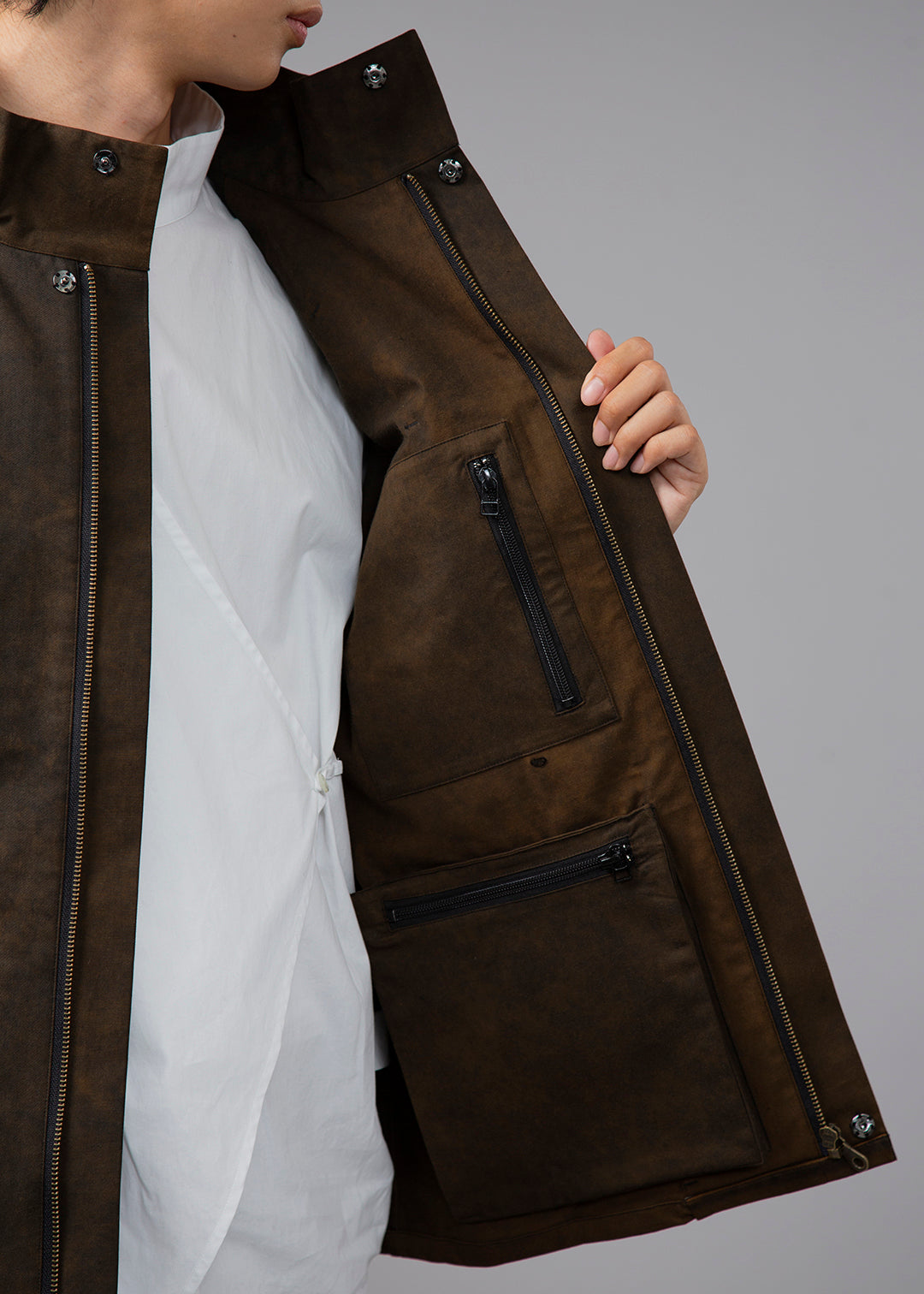 Kaname Utility Jacket Washed Chino