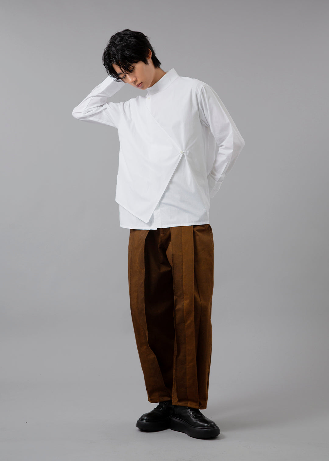 Sculpted Deep Tuck PT Washed Chino