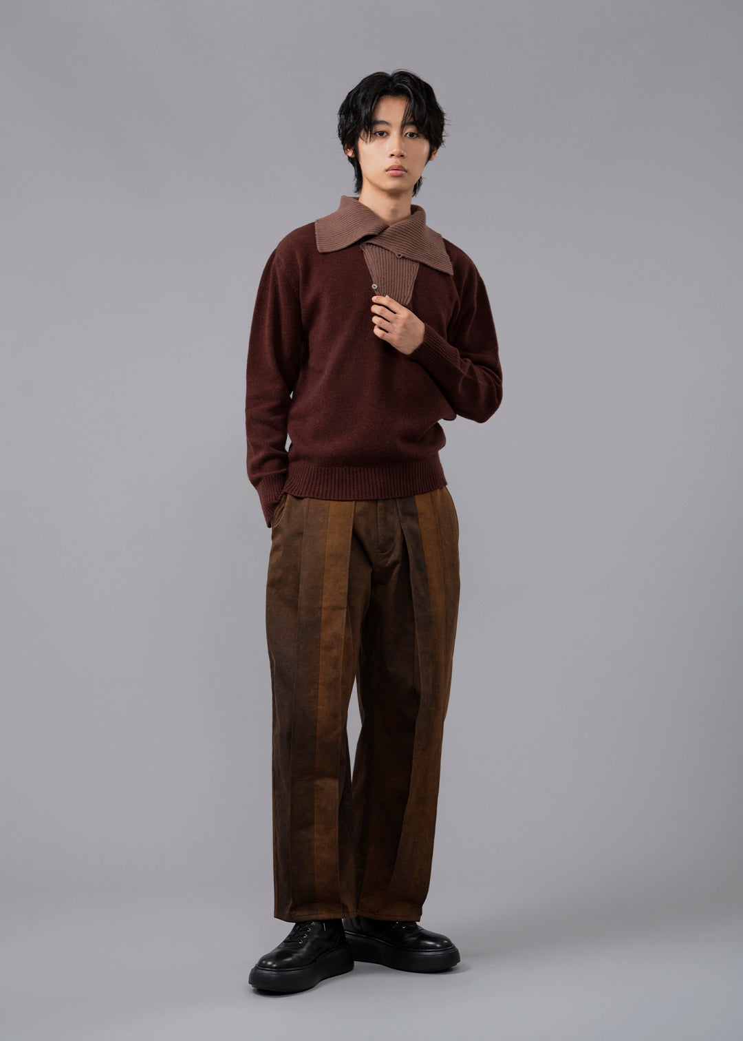 Sculpted Deep Tuck PT Washed Chino