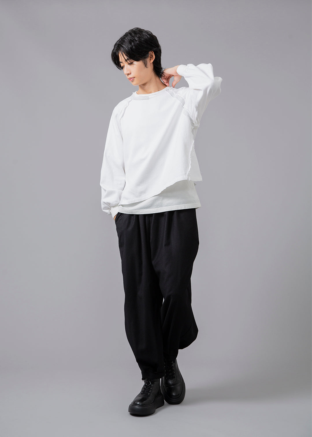 Play Contrast Stitch Top 40tw Khadi