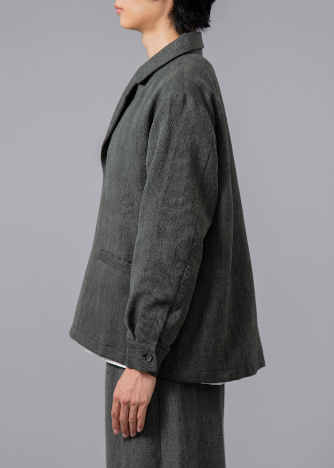 Kaname Offset Front Outer WoolKhadi