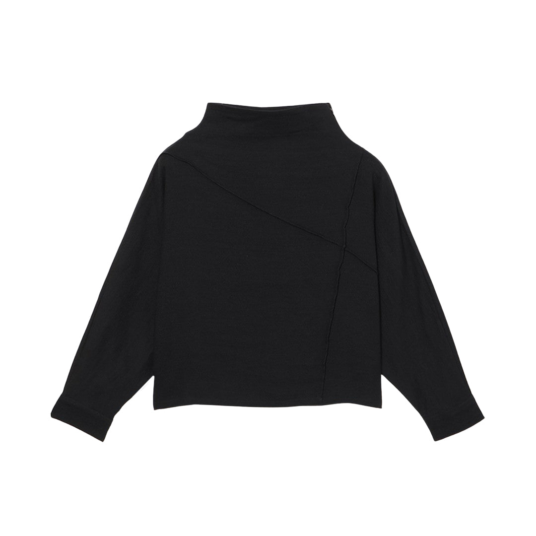 Sculpted Dolman Pullover Wool Khadi