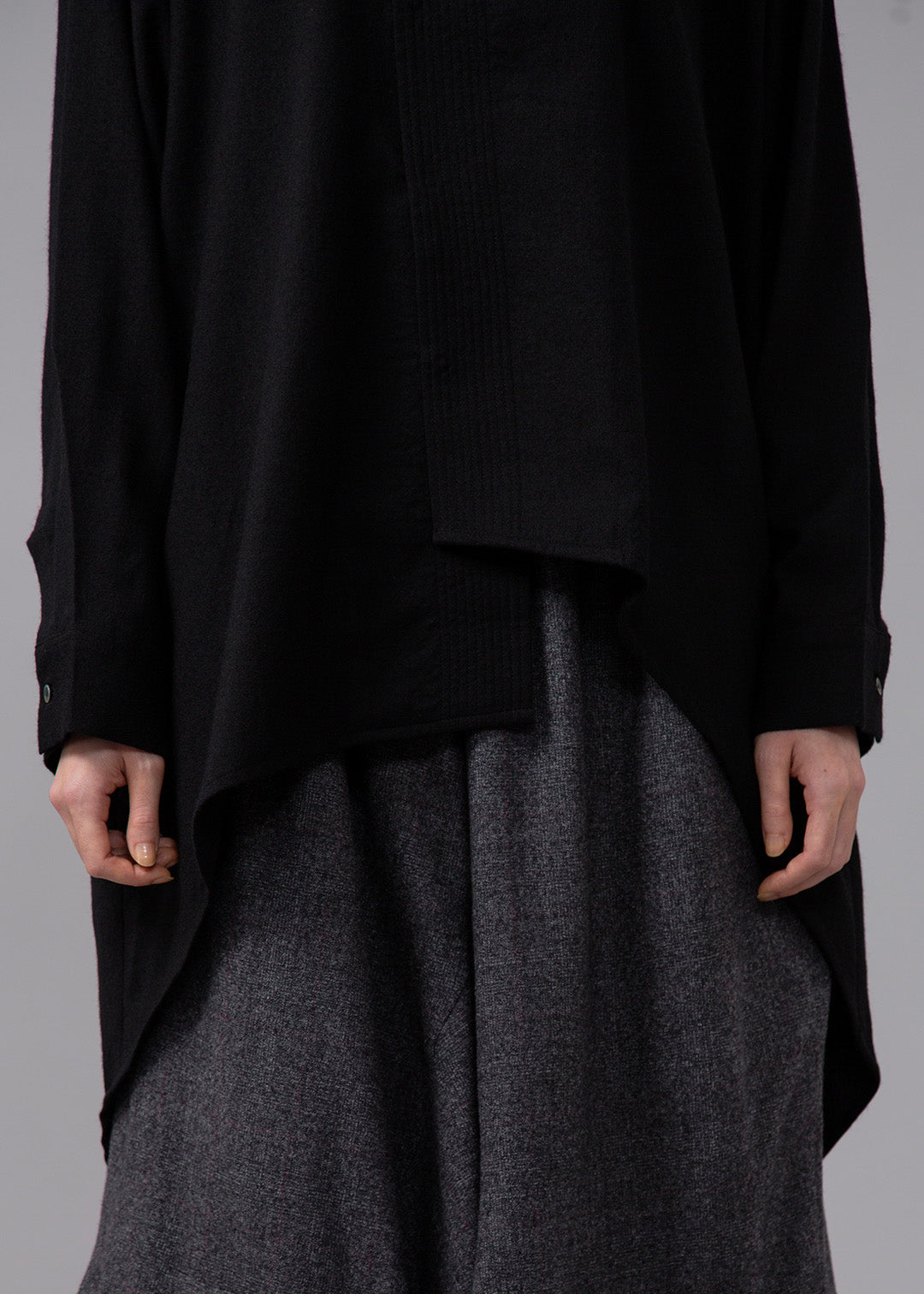 Sculpted Drape Shirt Ornello