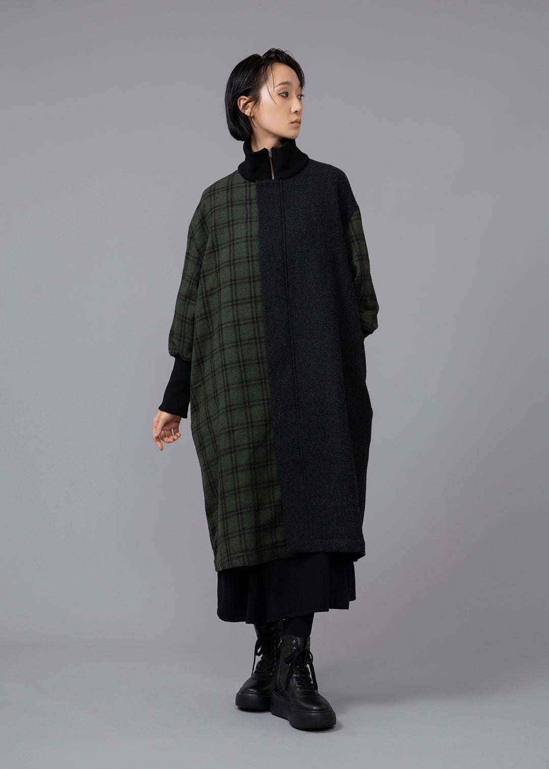 Matou 2-tone Long Coat Winterella