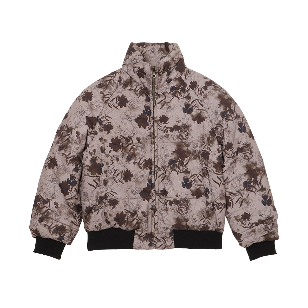 I.V. Padded Blouson Printed Poplin