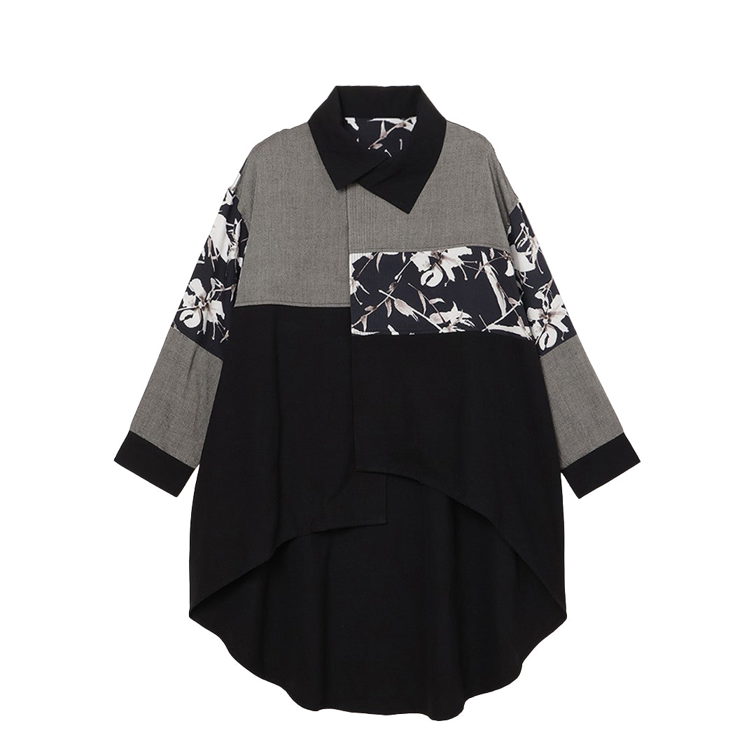 Blocking Drape Shirt 150dt tw Khadi