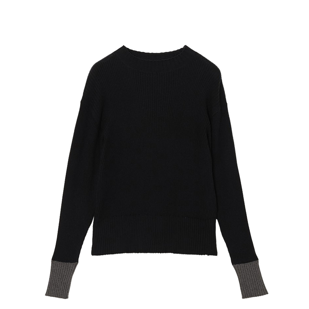 12gg Cotton High Neck Sweater
