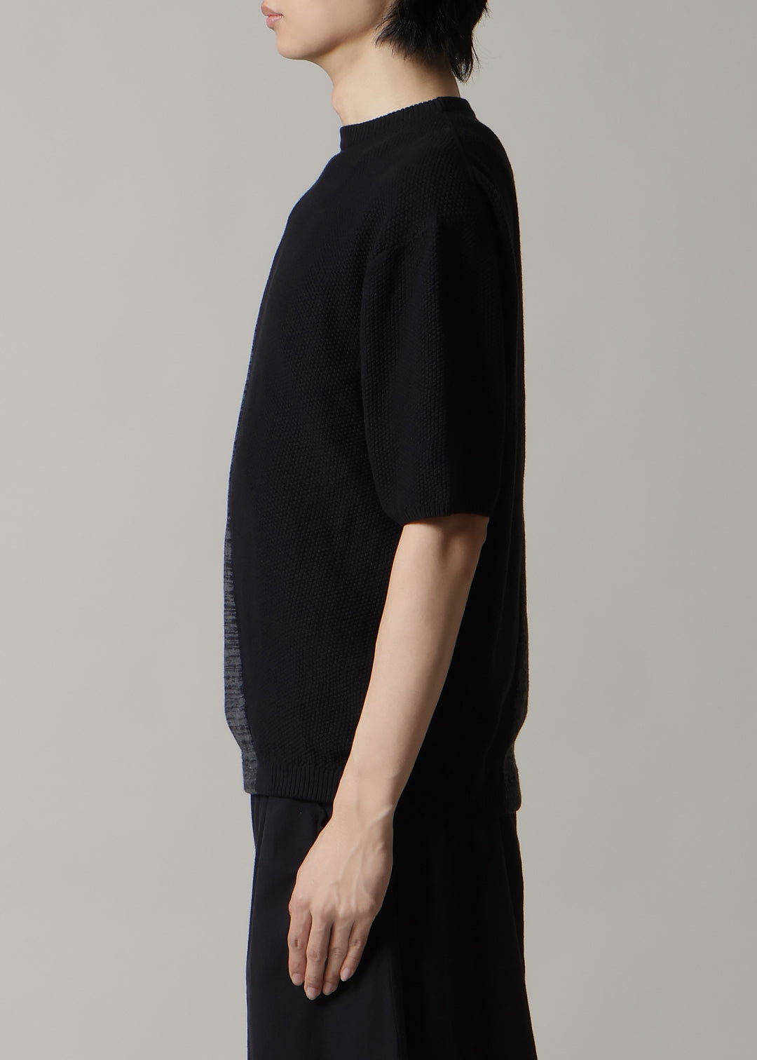 14gg Cotton Color Block Knit