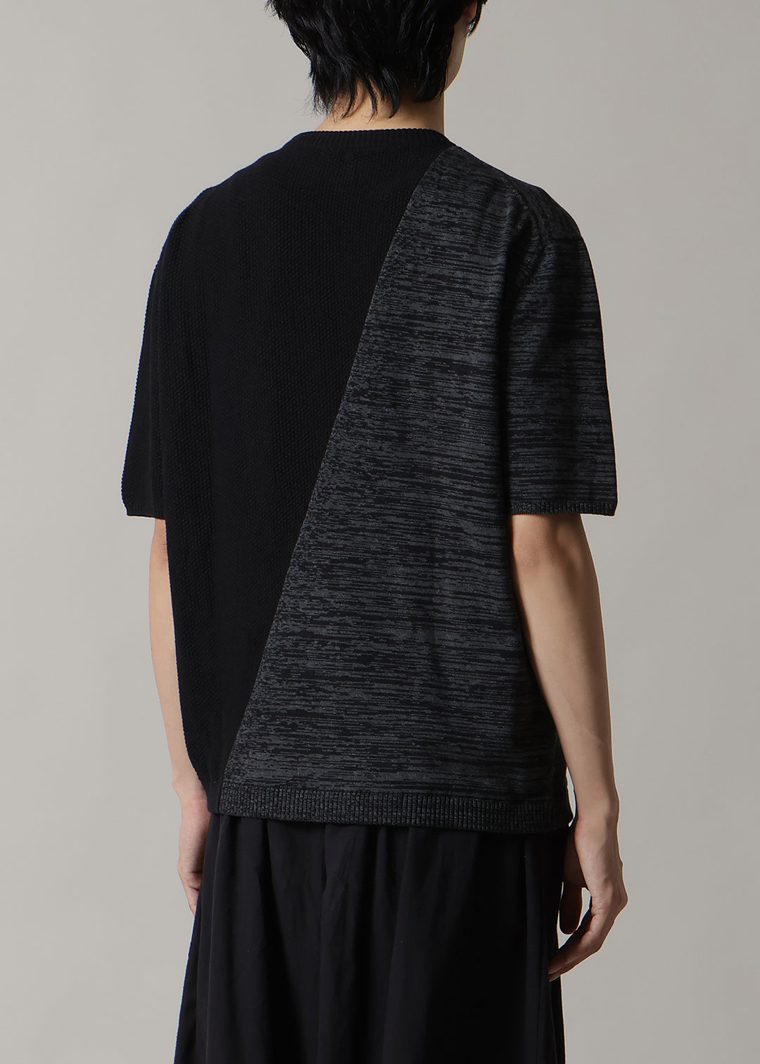 14gg Cotton Color Block Knit