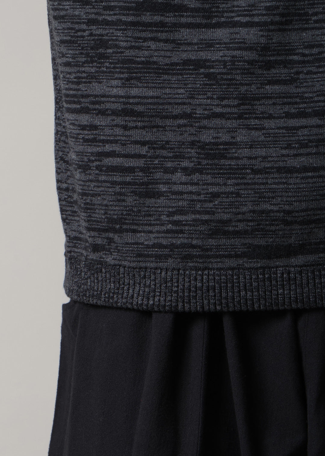 14gg Cotton Color Block Knit