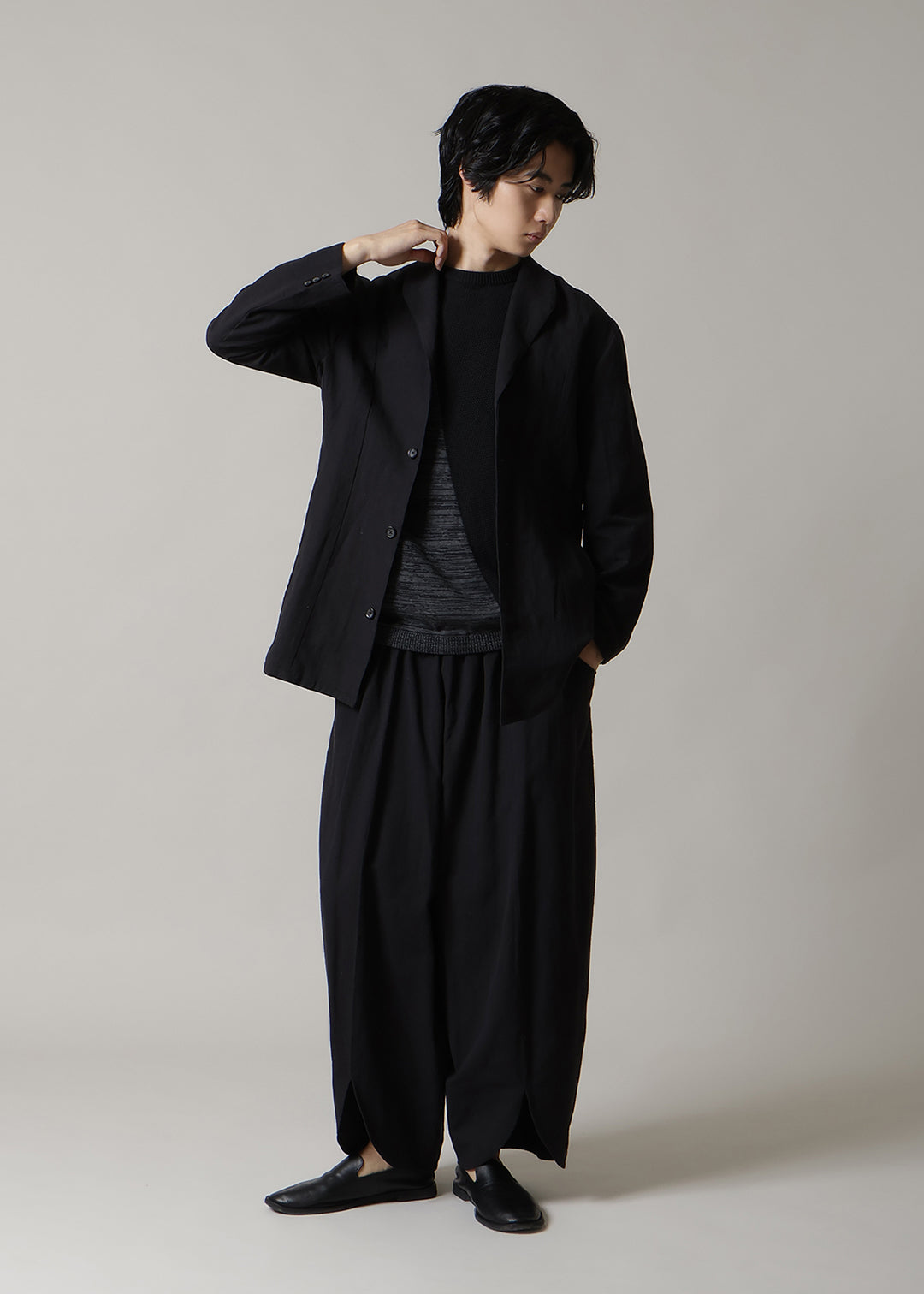 14gg Cotton Color Block Knit