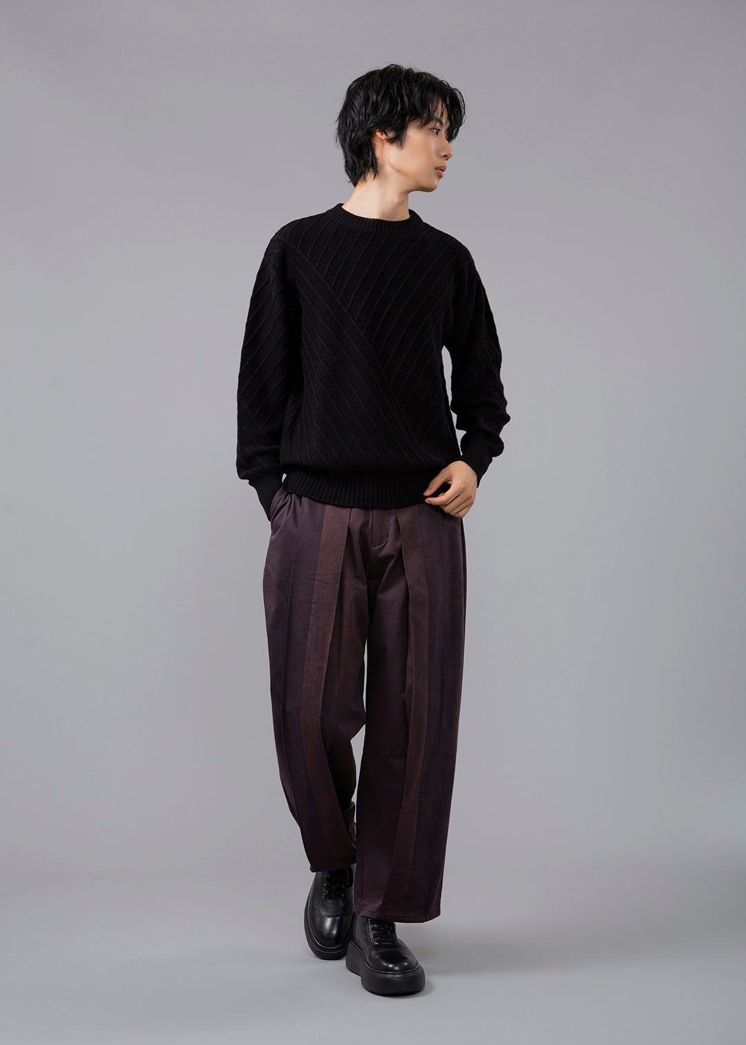 Kaname Cross Rib Sweater WoolCotton