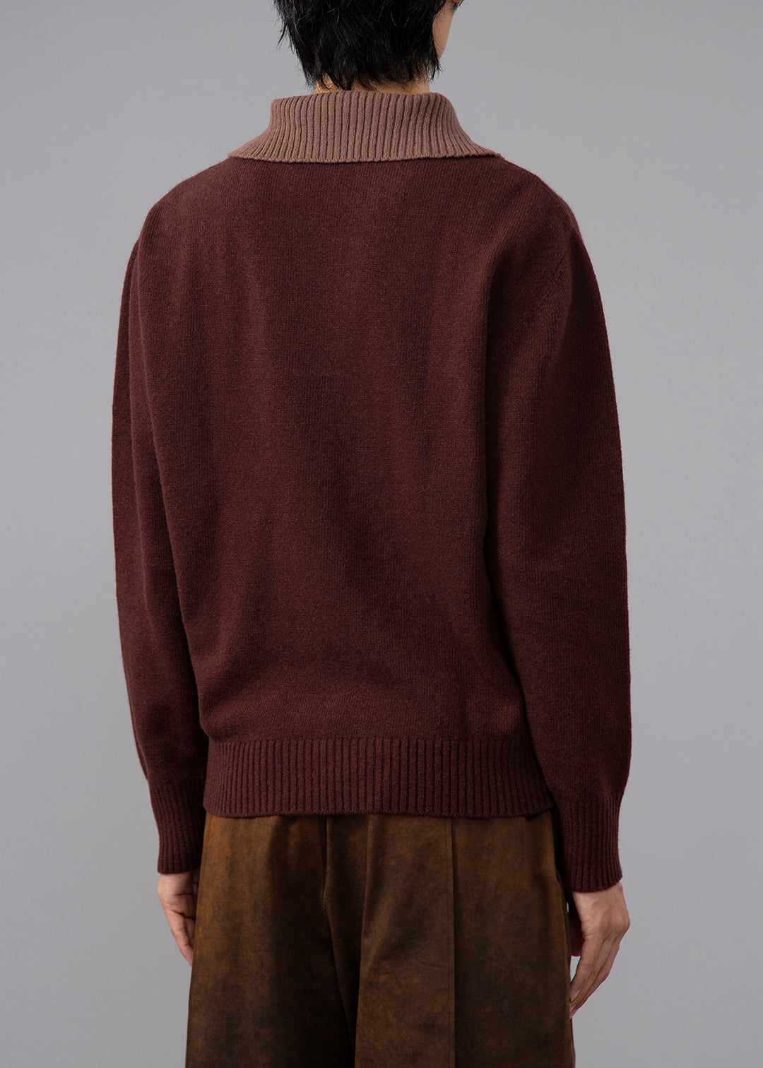 I.V. Collar Block Sweater Lambswool