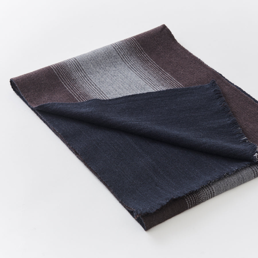 Wool Cashmere Reversible Muffler