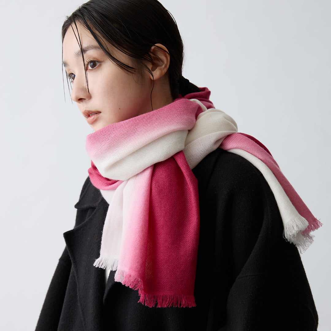 Tricolor Cashmere Stole