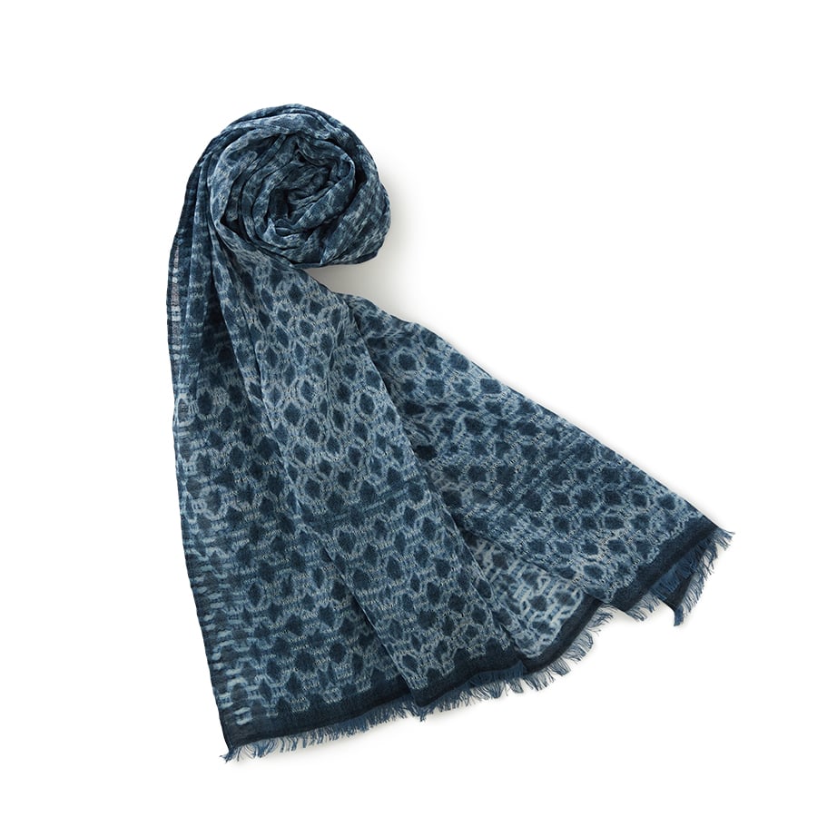 Tie-dye Small Diamond Stole