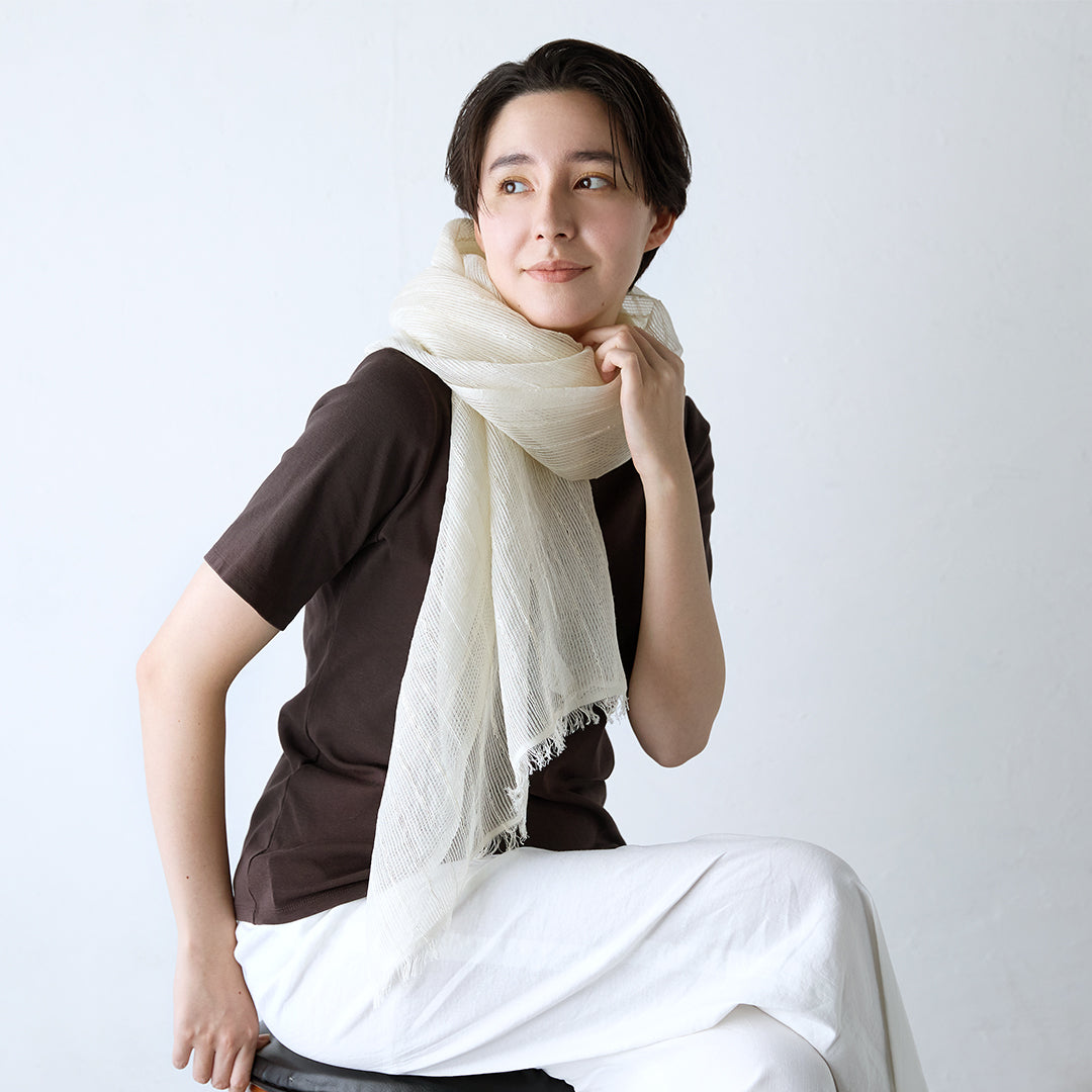 Silk Stripe Stole