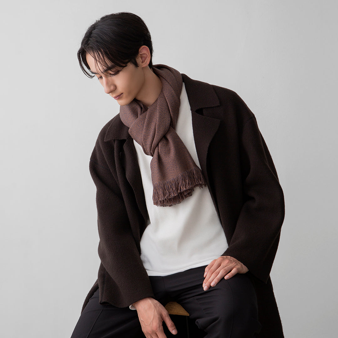 Merino Wool Tweed Stole