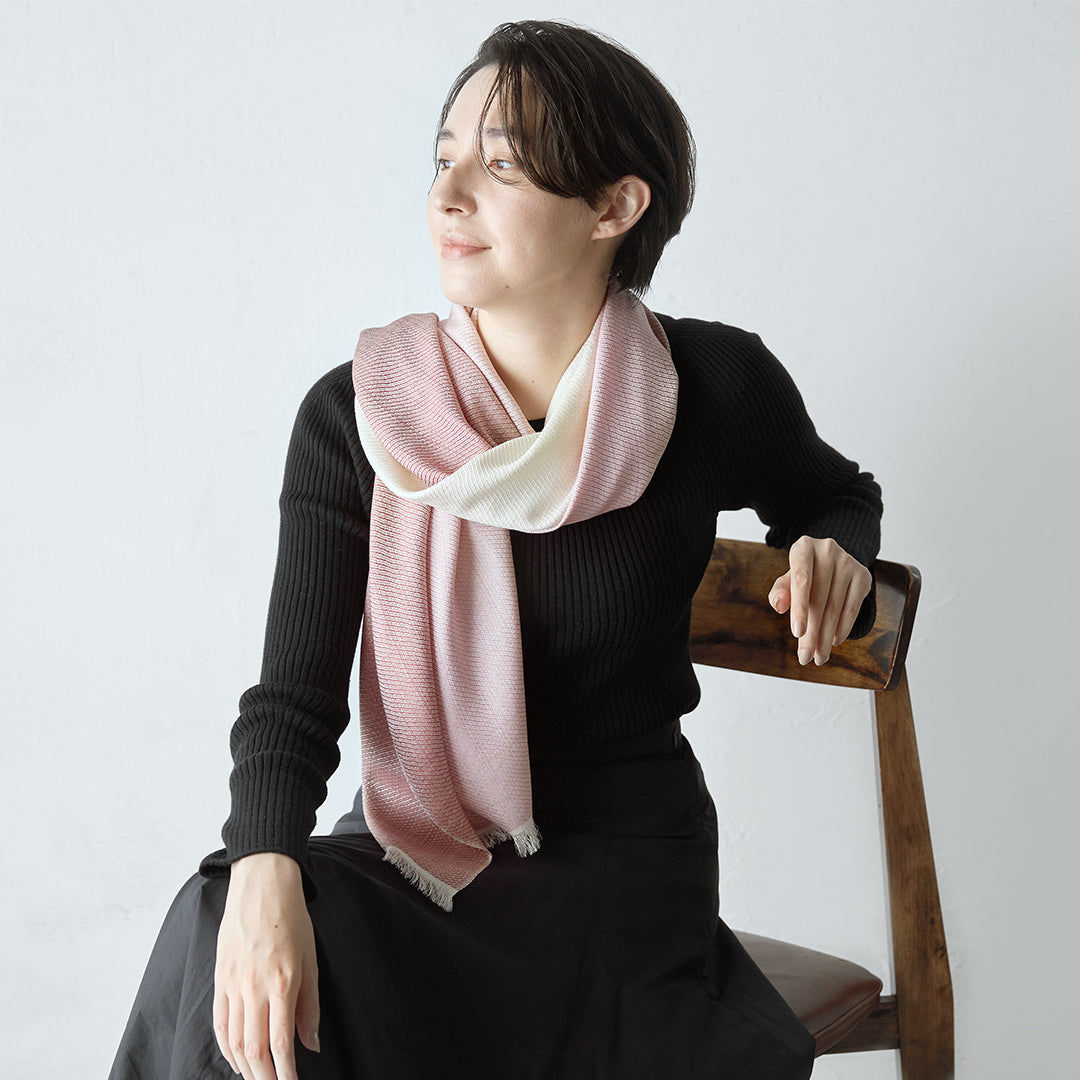 Ikat Gradation Silk Stole