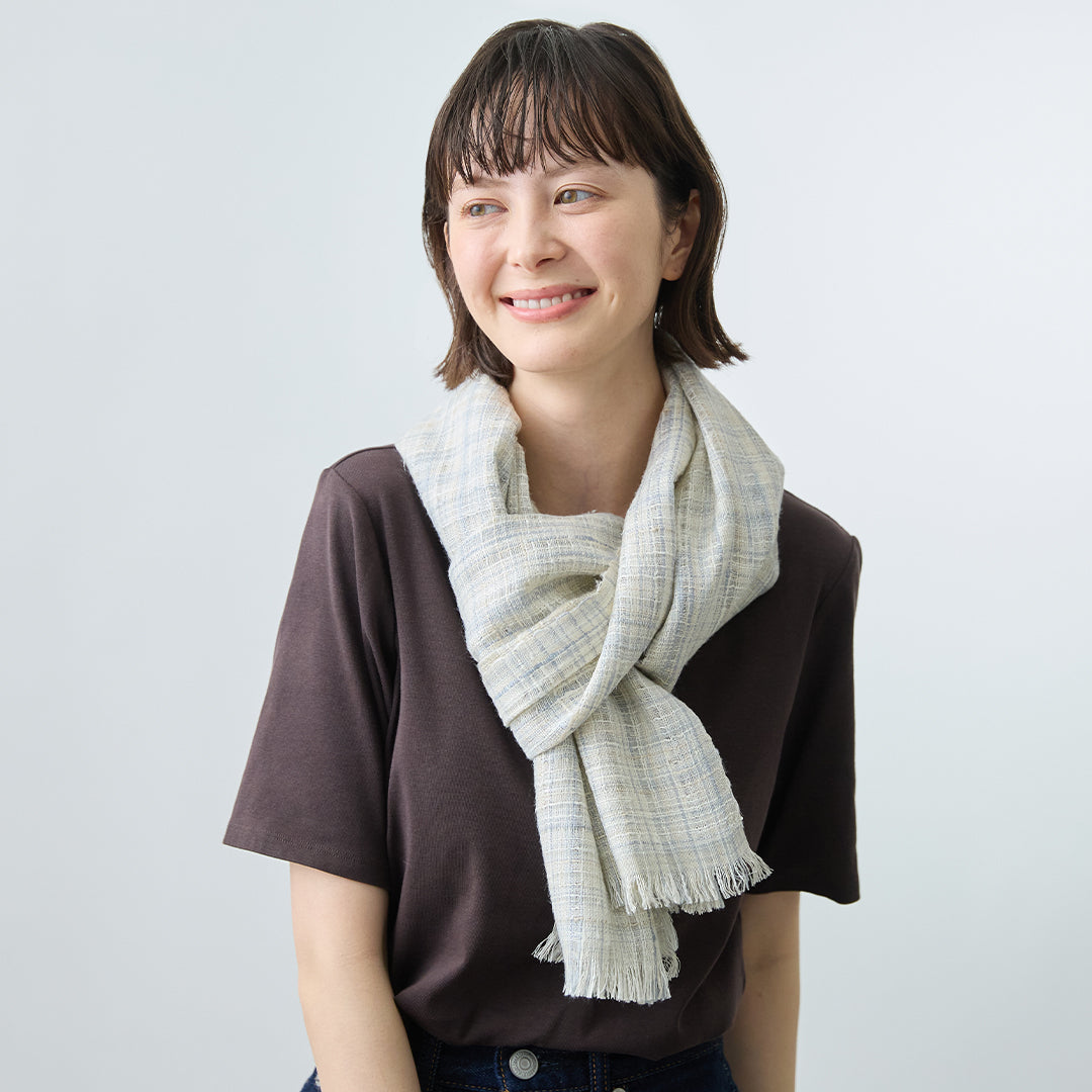 Ikat Multicolor Silk Stole