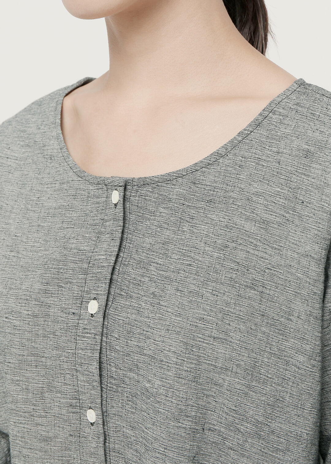 Summer Oxford Godet Blouse